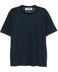 Les Hommes - Linen T-Shirt - Lyst