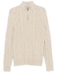 Bompard - Pullover Mit Zopfmuster Und Reißverschluss - Lyst