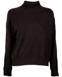 Cinque - Ribbed-Knit High-Neck Sweater - Lyst