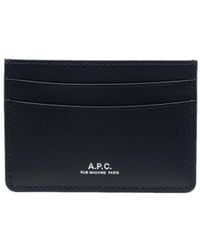 A.P.C. - Porte-cartes André en cuir - Lyst
