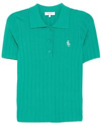 Sporty & Rich - Src Ribbed Polo Top - Lyst