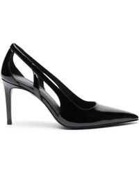 Stuart Weitzman - Cut-Out Pointed Pumps - Lyst