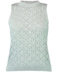 Eleventy - Cotton Knitted Top - Lyst