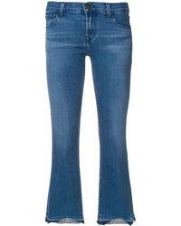 J Brand Selena Cropped Jeans - Blauw