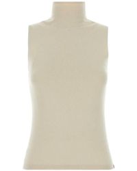 Extreme Cashmere - Gerippter Pullunder Mit Stehkragen - Lyst