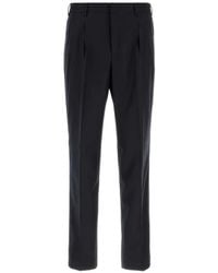 PT Torino - Pleated Wool Tailored Trousers - Lyst