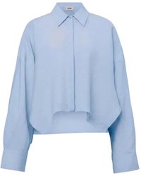 DRYKORN - Camisa Oshia Con Dobladillo Asimétrico - Lyst