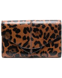 Zadig & Voltaire - Borderline Leopard-print Leather Wallet - Lyst