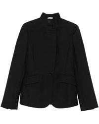 McQueen - High-Neck Single-Button Jacket - Lyst