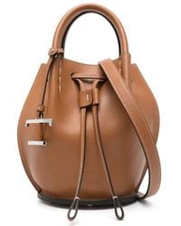 Tod's - Beuteltasche Mit Logo-Anhänger - Lyst