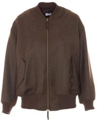 RUE DU BAC - Herringbone-Pattern Zip-Up Jacket - Lyst