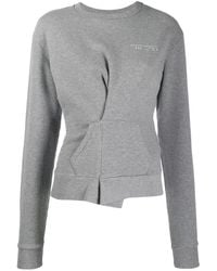 Unravel Project - Wrap Detail Sweatshirt - Lyst