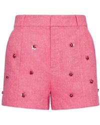 Cinq À Sept - Wildflower Paillette Shorts - Lyst