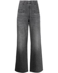 Sandro - Wide-leg Organic Cotton Jeans - Lyst