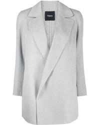 Theory - Single-breasted Cashmere Coat - Lyst