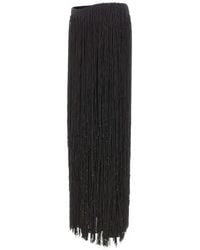 Bless - Athos Bead-Embellished Fringed Maxi Skirt - Lyst