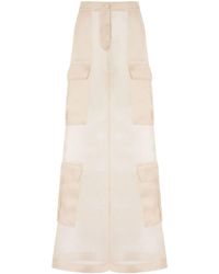 Moschino - Silk Wide-Leg Trousers - Lyst