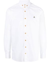 Vivienne Westwood - Embroidered-orb Button-up Shirt - Lyst
