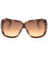 Tom Ford - Tortoiseshell-effect Oversize-frame Sunglasses - Lyst