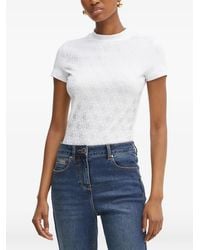 Guess - Rhinestone-Embellished Monogram T-Shirt - Lyst