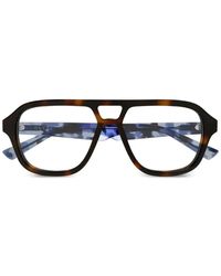 Gucci - Tortoiseshell-Effect Geometric-Frame Glasses - Lyst