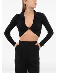 John Richmond - Cardigan Crop Ajusté - Lyst