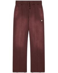 Golden Goose - Distressed-Effect Wide-Leg Track Pants - Lyst