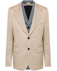 Comme des Garçons - Single-breasted Layered Blazer - Lyst