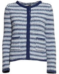 Charlott - Striped Textured-Knit Jacket - Lyst