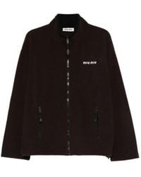 Miu Miu - Sweater Met Rits - Lyst