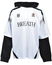 BREATH - Layered Logo Hoodie - Lyst