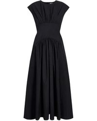 Proenza Schouler - Nyssa Gathered-Detail Maxi Dress - Lyst