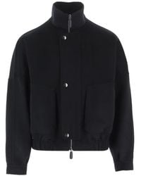 Giorgio Armani - Zip-Up High-Neck Jacket - Lyst