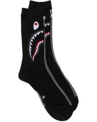 A Bathing Ape - Chaussettes À Motif En Jacquard - Lyst