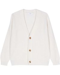 Lardini - Ribbed-Knit Cardigan - Lyst