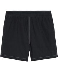 Ami Paris - Ami De Coeur Contrast-Stitching Swim Shorts - Lyst