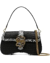 Just Cavalli - Logo-Detail Flap-Closure Shoulder Bag - Lyst