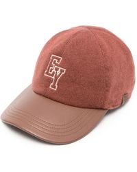 Eleventy - Logo-Embroidered Cashmere Baseball Cap - Lyst