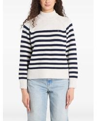 Tommy Hilfiger - Stripe-Pattern Raglan-Sleeve Sweater - Lyst