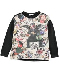 The Artistylist - Tattoo-Print Mesh-Panelled Sweatshirt - Lyst