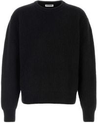 Jil Sander - Ribbed-Knit Wool Sweater - Lyst
