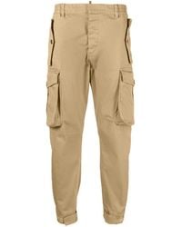 DSquared² - Straight-leg Cotton Cargo Trousers - Lyst