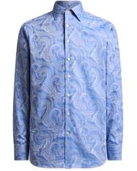 Etro - Camisa Con Motivo De Cachemira En Jacquard - Lyst