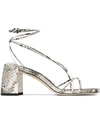 Jimmy Choo - Onyxia 70Mm Leather Sandals - Lyst