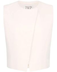 Twp - High-Neck Wrap-Front Vest - Lyst