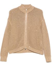 Max Mara - Sequin-Embellished Open-Knit Cardigan - Lyst