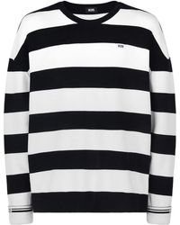 Gcds - Gestreepte Sweater Met Logo-Applicatie - Lyst