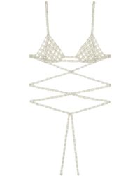 Alanui - Soutien-Gorge À Bonnets Triangles - Lyst