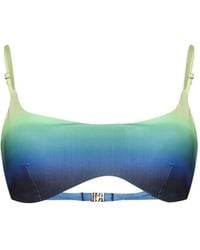 CASABLANCA - Gradient-Print Bikini Top - Lyst