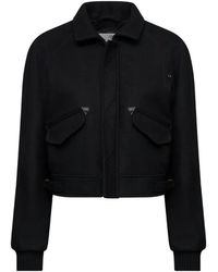 MM6 by Maison Margiela - Flap-Pocket Bomber Jacket - Lyst